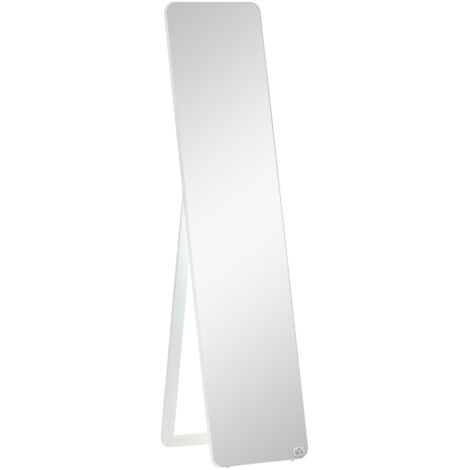 Miroir corps entier avec cadre repliable - Stable pour maquillage - Pose debout ou murale - Pour salle à manger, dressing, salon (1/5)