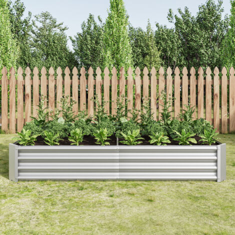 Enclos métal acier robuste - Sans fond - Anti-rouille - Longue durée - Pour potager, légumes, herbes, fleurs - Jardin, terrasse (1/5)