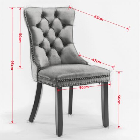 Lot 2 chaises haut standing bois massif noir - Rembourrage velours - Taches laque - Pieds bois - Pour salon, salle à manger, bureau - Design luxueux (1/5)