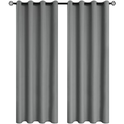 Rideau occultant, doublure noire, isolant thermique et anti-UV, 1 pièce, 100 × 160 cm (1/5)