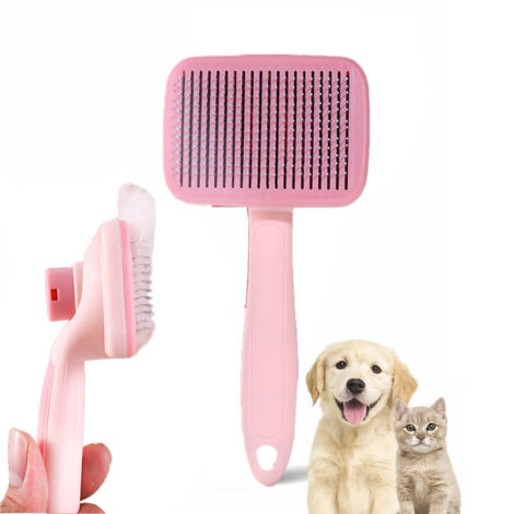 Peigne Démêlant Pour Animaux, Brosse De Toilettage Avec Picots Massants – Manche Ergonomique, Facile À Utiliser – Convient Aux Poils Longs Et Courts (1/5)