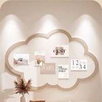 Tableau d'affichage nuage avec punaises, jolie décoration murale, tableau en liège feutré, tableau mémo autocollant en liège, tableau d'affichage décoratif pliable pour la maison, le bureau, l'école,