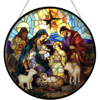 Vitrail suspendu 20 cm – Décoration intérieure moderne