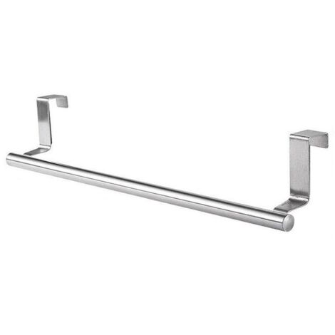 Barre à serviettes simple en acier inoxydable 36,5 cm – Universel pour salle de bain et cuisine (1/5)