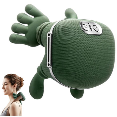 Appareil de massage pour les épaules et la nuque, appareil de massage sans fil pour la nuque avec doigts, simule un véritable massage de la paume pour plus de confort, détend les muscles. (1/5)