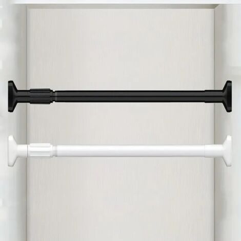 Barre de rideau de douche télescopique, sans perçage, accessoires de salle de bain, 50-80 cm