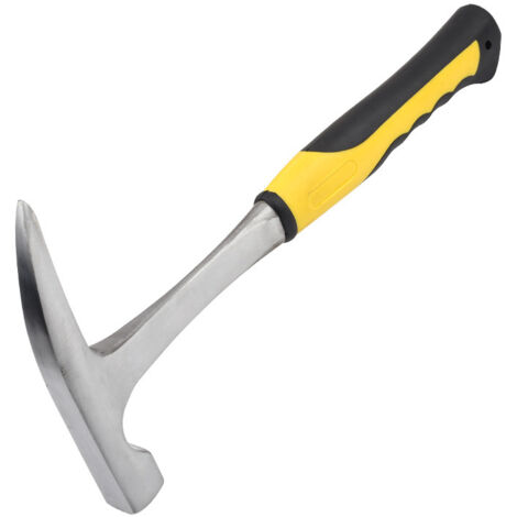Marteau de géologie à tête pointue, marteau de prospection et de tôlerie, marteau multifonction à tête pointue et plate pour l'alpinisme, la carrière et l'exploitation minière