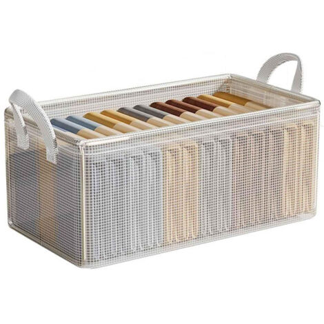 Boîte de rangement armoire – Panier pour vêtements, sous-vêtements et pantalons (50x30x27cm)