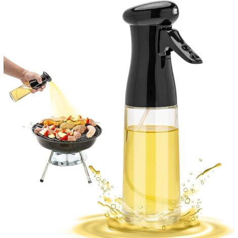 Vaporisateur de bouteille de distributeur d'huile de 300 ml, bouteille de pulvérisation d'huile et de vinaigre réutilisable de qualité alimentaire pour la cuisine, la friteuse à air, la salade et la p (1/5)