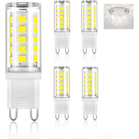 Ampoule LED G9 3W Lot de 5 Ampoules Blanc Froid 6000E 230V Remplacement Halogène Non Dimmable Économie Énergie (1/5)