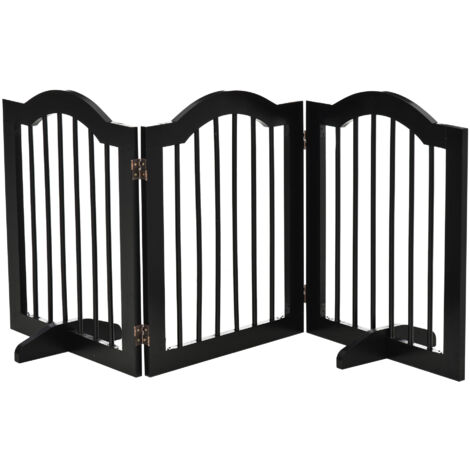 Barreaux de protection pour chiens, barreaux de sécurité, dispositifs de fixation pour chiens… Barreaux en trois parties, avec deux pieds de soutien. Ils sont stables et peuvent être pliés. Dimensions (1/5)