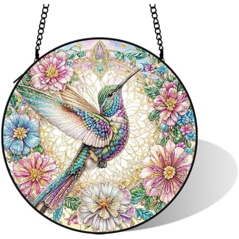 Décoration murale artistique en verre, diamètre: 15 cm (1/5)