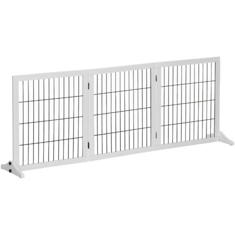 Barreaux de protection pour chiens, dimensions 185 x 36 x 71 cm – Bois pin blanc, idéal portes et sécurité (1/5)