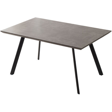 Esstischset 120 cm aus MDF mit Stühlen (1 table, MDF, gris)