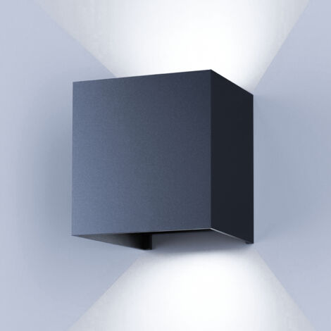 BOMCLAP Applique murale LED en aluminium, Lampe d'intérieur LED à économie d'énergie, blanc froid 6000K