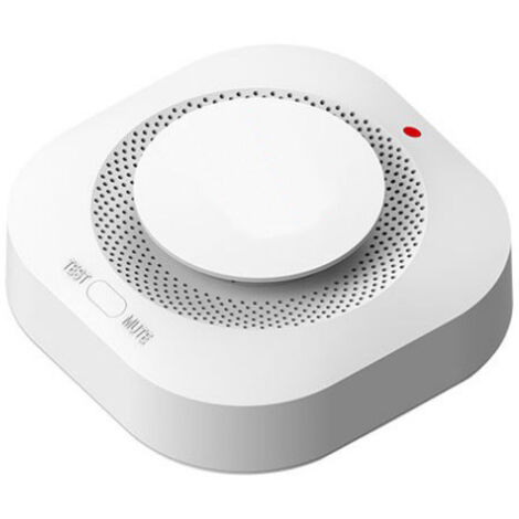 Détecteur de fumée 3V, capteur de fumée sans fil, détection intelligente à 360°, alarme sonore, convient aux cuisines et aux chambres.