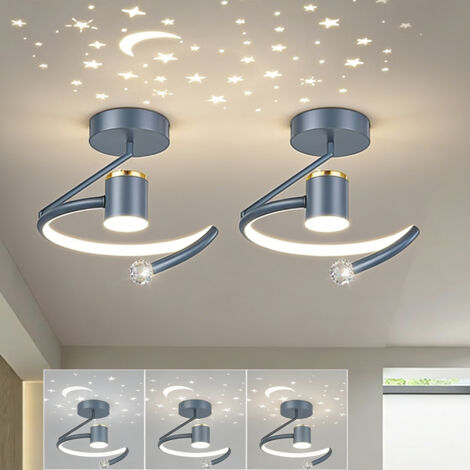 2Petite suspension LED, éclairage de couloir, Ø 24 cm, plafonnier LED, 3 couleurs de variation, pour hall d'entrée, dressing, escalier et couloir (1/5)