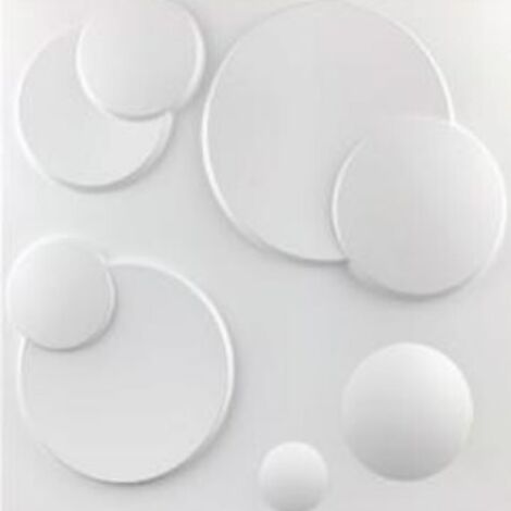 Lot de 15 revêtements muraux tridimensionnels en PVC - 30 x 30 cm, revêtement mural,Non autocollant (1/4)