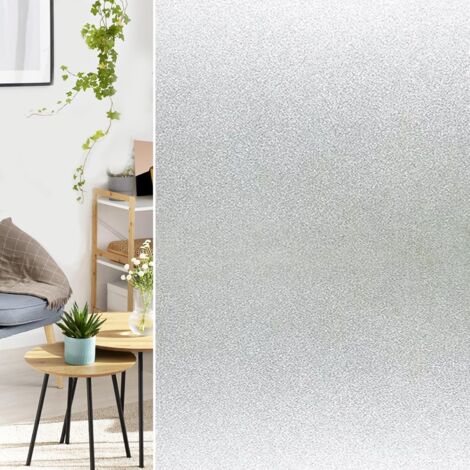 BOMCLAP Lot de 2 Film adhésif statique en verre dépoli, protection de la vie privée, anti-espionnage, pour cabine de douche, 60 x 200 cm