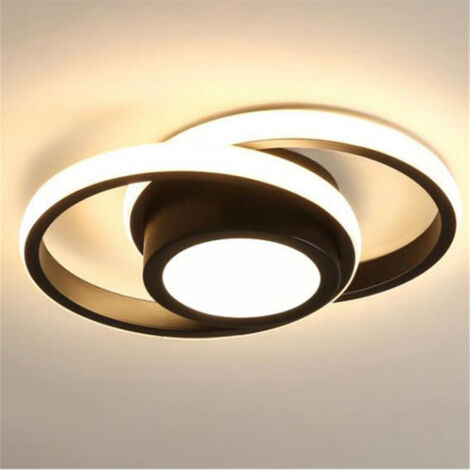 Plafonnier LED, Rond Lampe de plafond 32W, Luminaire Plafonnier pour Couloir Coucher Salle de Bains Cuisine Salon,lumière chaude (1/5)