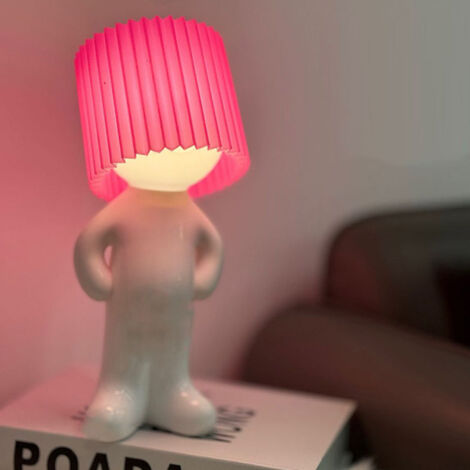 Lampe de table rose, lampe LED, USB, lumière chaude, Saint Valentin, cadeau gag, lampe de chevet (1/5)