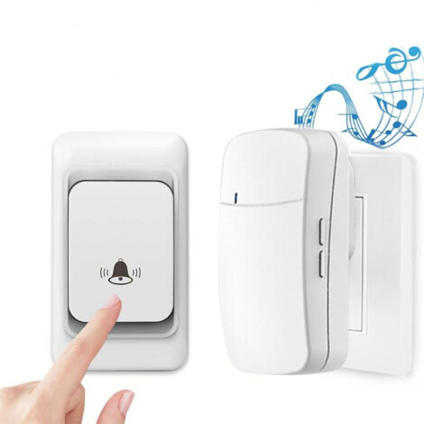 Sonnette Sans Fil Extérieure Intelligente - Étanche IP55, 38 Mélodies, 3 Niveaux de Volume, Carillon Digital - Pour Maison & Jardin (1/5)