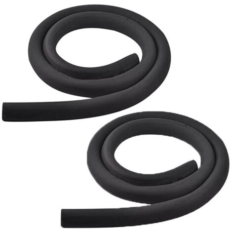 Lot de 2 tuyaux isolants en caoutchouc et plastique, manchon de tuyau antigel, tuyau isolant ignifuge résistant au soleil, 16 mm x 9 mm x 1,8 m (1/5)