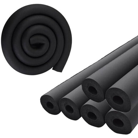 Tuyau en caoutchouc-plastique ignifuge et isolant thermique, 5 pièces, diamètre intérieur 16 mm, longueur 1,8 m, manchon de tuyau antigel (1/5)