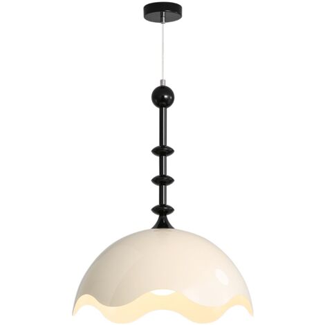Lustre vintage, Plafonnier suspendu, Suspension en fer, Plafonnier décoratif, 3 températures de couleur réglables, Hauteur réglable, 35 cm x 30 cm (1/5)