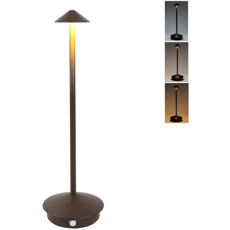 Lampe de table LED sans fil, lampe de bureau rechargeable à intensité variable, lumière d'ambiance tactile, 3 températures de couleur (1/5)