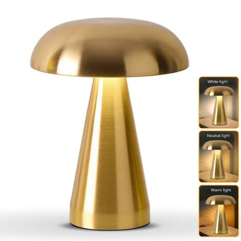 Lampe de table LED sans fil, lampe tactile à intensité variable, lampe de bureau rechargeable, éclairage de restaurant, 3 températures de couleur (1/5)