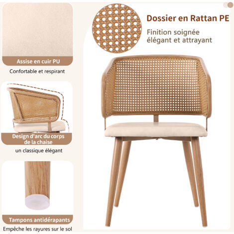 4 Chaises De S jour Chaises De S jour Avec Dossiers En Rotin Assises 4-chaises-de-s-jour-chaises-de-s-jour-avec-dossiers-en-rotin-assises