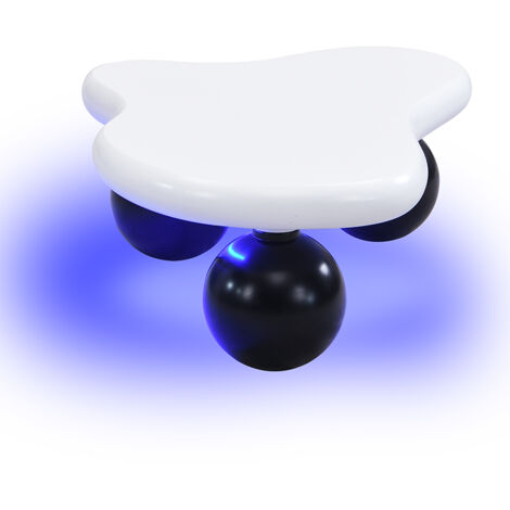 Table de salon en forme de nuage, avec éclairage LED. Il est possible de choisir parmi 16 couleurs différentes. Design en forme de nuage, design rond… Un élément stylé pour un salon ou une chambre à c (1/5)