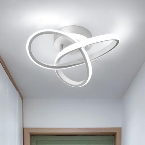Plafonnier LED, Lustre LED basse consommation, Plafonnier moderne 20 W, Luminaire d'allée LED design, Lumière blanche 6000 K (1/5)