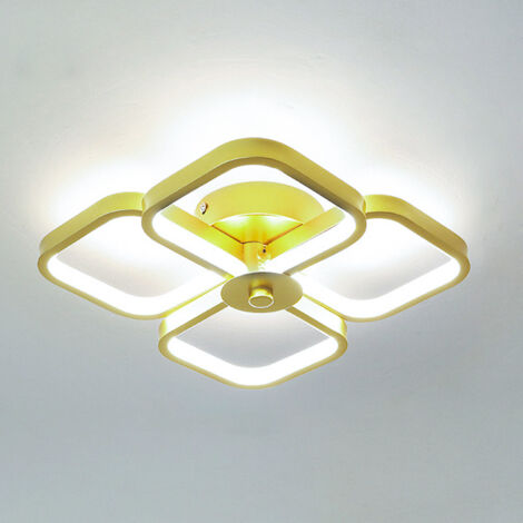 Plafonnier LED, plafonnier moderne, applique murale, lumières décoratives, lumière blanche 6000K (doré) (1/5)
