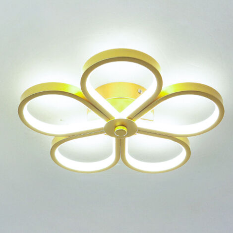 Plafonnier LED, plafonnier moderne, applique murale, lumières décoratives, lumière blanche 6000K (doré) (1/5)