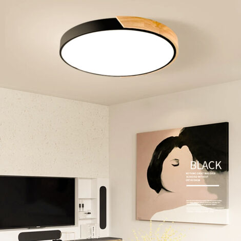 Plafonnier LED 30CM, Plafonnier en métal, Plafonnier Moderne, Lumières Décoratives Vertes, Lumière Chaude 3000K (24W) (1/5)