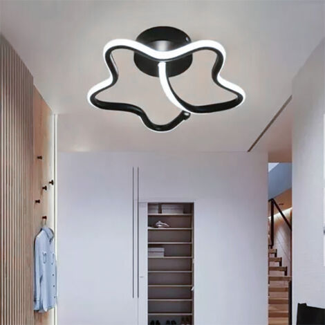 Plafonnier LED, plafonnier moderne, applique murale, lumières décoratives, lumière blanche 6000K (noir) (1/5)