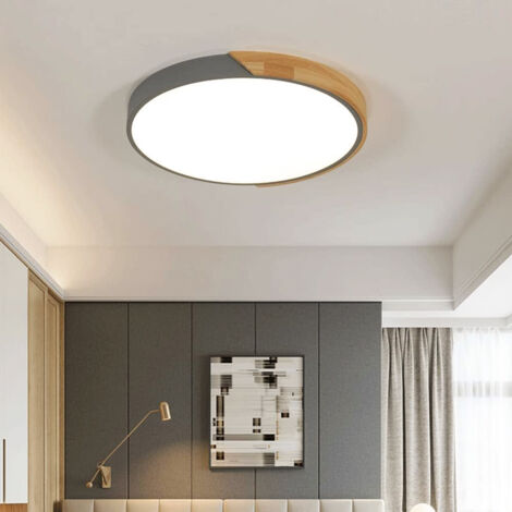 Plafonnier LED 50CM, Plafonnier en métal, Plafonnier Moderne, Lumières Décoratives Vertes, Lumière Chaude 3000K (48W)