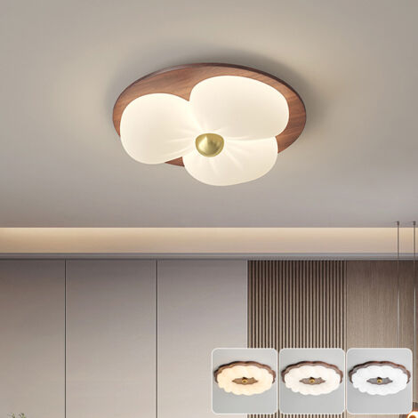 Plafonnier LED, lampe de plafond moderne, lustre à économie d'énergie pour la protection des yeux, applique murale, 3 températures de couleur, 44 cm (1/5)