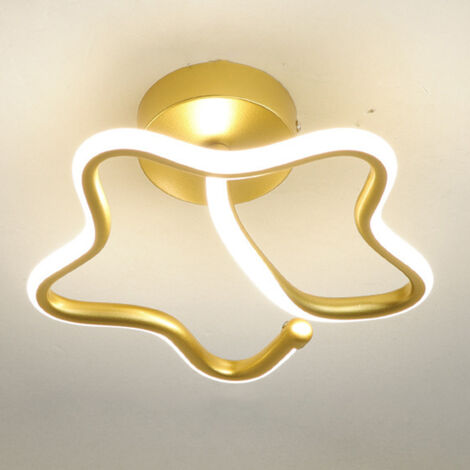 Plafonnier LED, plafonnier moderne, applique murale, lumières décoratives, lumière chaude 3000K (doré) (1/5)