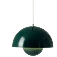 BOMCLAP Lustre LED, suspension moderne avec ampoule, lumière blanche, diamètre 23 cm (vert)