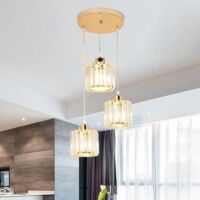 Lustre moderne pour salle à manger, plafonnier LED, lustre en cristal, luminaires d'intérieur, convenant aux salles à manger et aux salons.