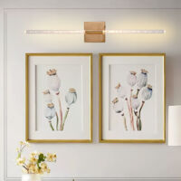 Applique murale à piles, rechargeable et télécommande, rotative à 360°, idéale pour un miroir, une chambre ou un salon,60CM