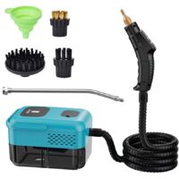 Nettoyeur vapeur haute pression, nettoyeur vapeur à double commande et affichage numérique, réservoir d'eau de 1,2 L, 9 vitesses
