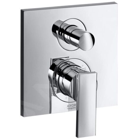 AXOR Citterio Mitigeur de baignoire monotrou encastré avec poignée manette et combinaison de sécurité intégrée selon EN1717 Chrome, 39457000 (1/4)