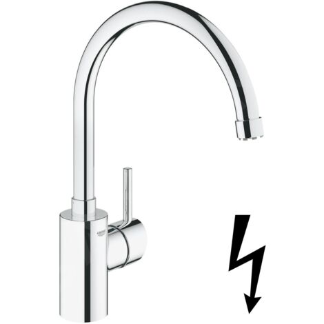 GROHE 31132001 EH-SPT-mit Batterie Concetto 311321 Robinet basse pression bec tubulaire chrome (1/4)