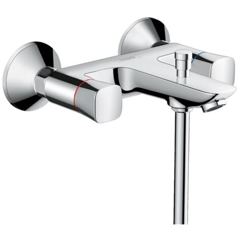 Hansgrohe – Mélangeur de baignoire chromé – Technologie AirPower pour jet doux – Clapet anti-retour intégré – Entraxe 150mm ± 12mm (1/3)