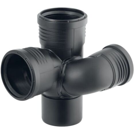 Geberit 390564141 Silent-PP Coude de puits dérivation 87,5° (1/4)