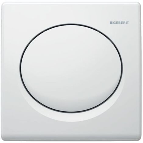 Geberit - Commande de chasse d'eau d’urinoir, blanc alpin 115.820.11.5 (1/5)